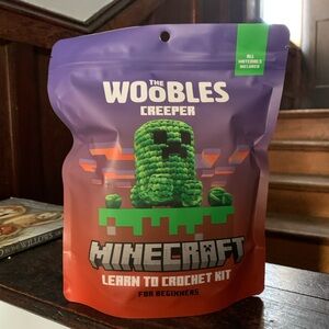 NEW/SEALED The Woobles Minecraft Creeper Beginner Crochet Kit
